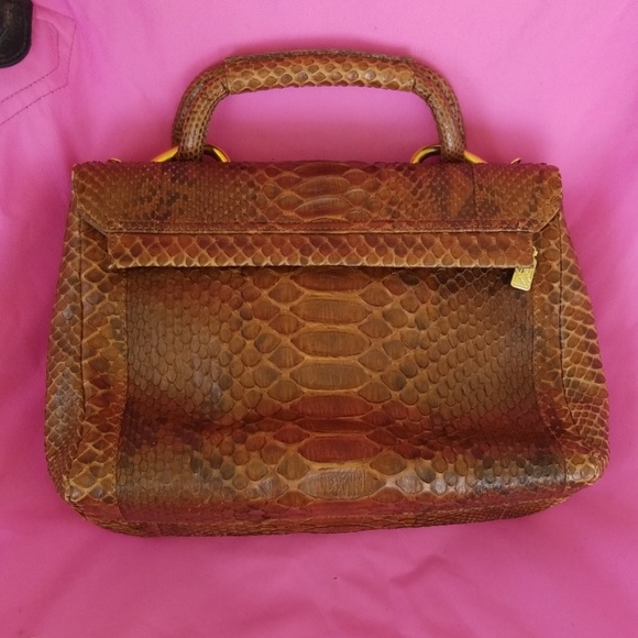 Besozzi Franco 100% Phyton bag Made in Italy - Picture 2 of 12